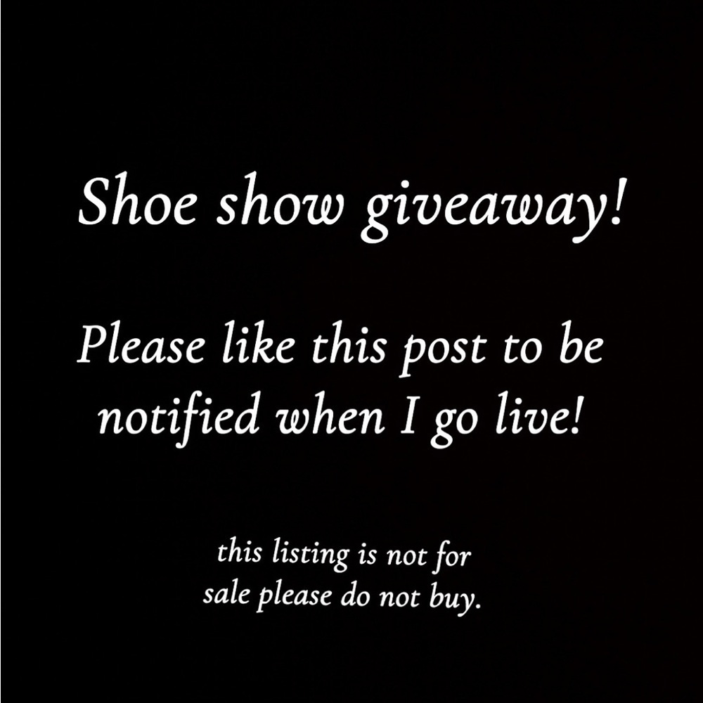 Black Text Graphic - Shoe Show Giveaway